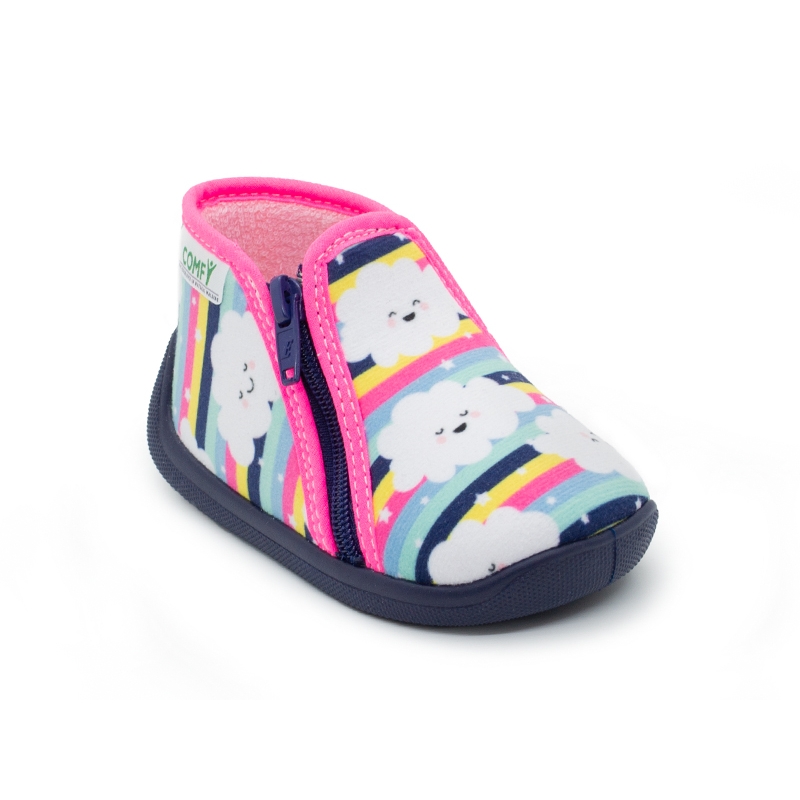 Παντοφλάκι COMFY συννεφάκια Φούξια GRAF9287