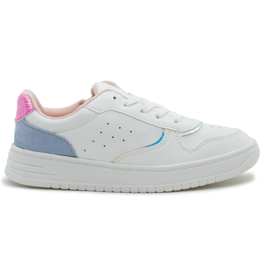 Sneakers SPROX Λευκό με φερμουάρ και κορδόνια