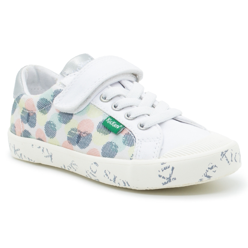 Sneakers KICKERS Λευκό με πουά Gody 860863-30 33