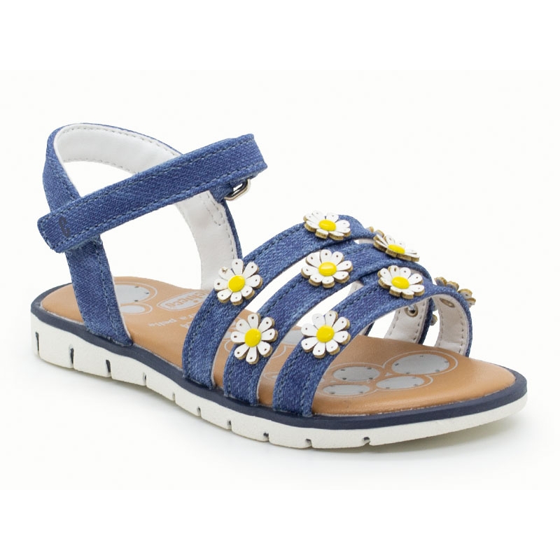 Πέδιλο CHICCO Μπλε jeans με μαργαρίτες