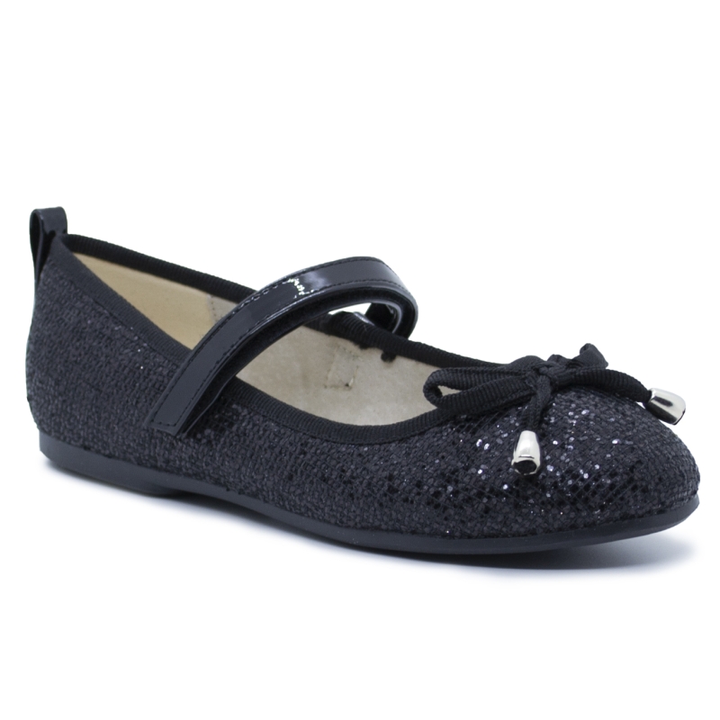 Μπαλαρίνα MERIDIAN Μαύρη με glitter 70172358