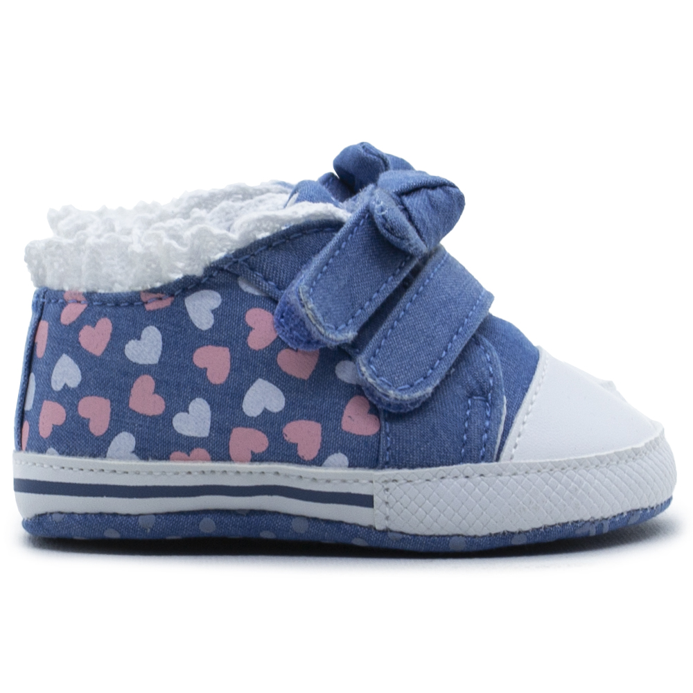 Sneakers Αγκαλιάς Chicco Μπλε jeans με δαντέλα 22068-860