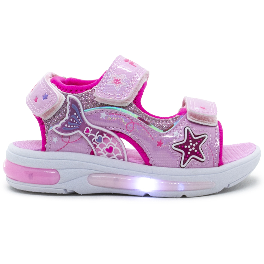 Πέδιλο Fila Ροζ Γοργόνα με φωτάκια Mermaid Velcro 7BK61002-900