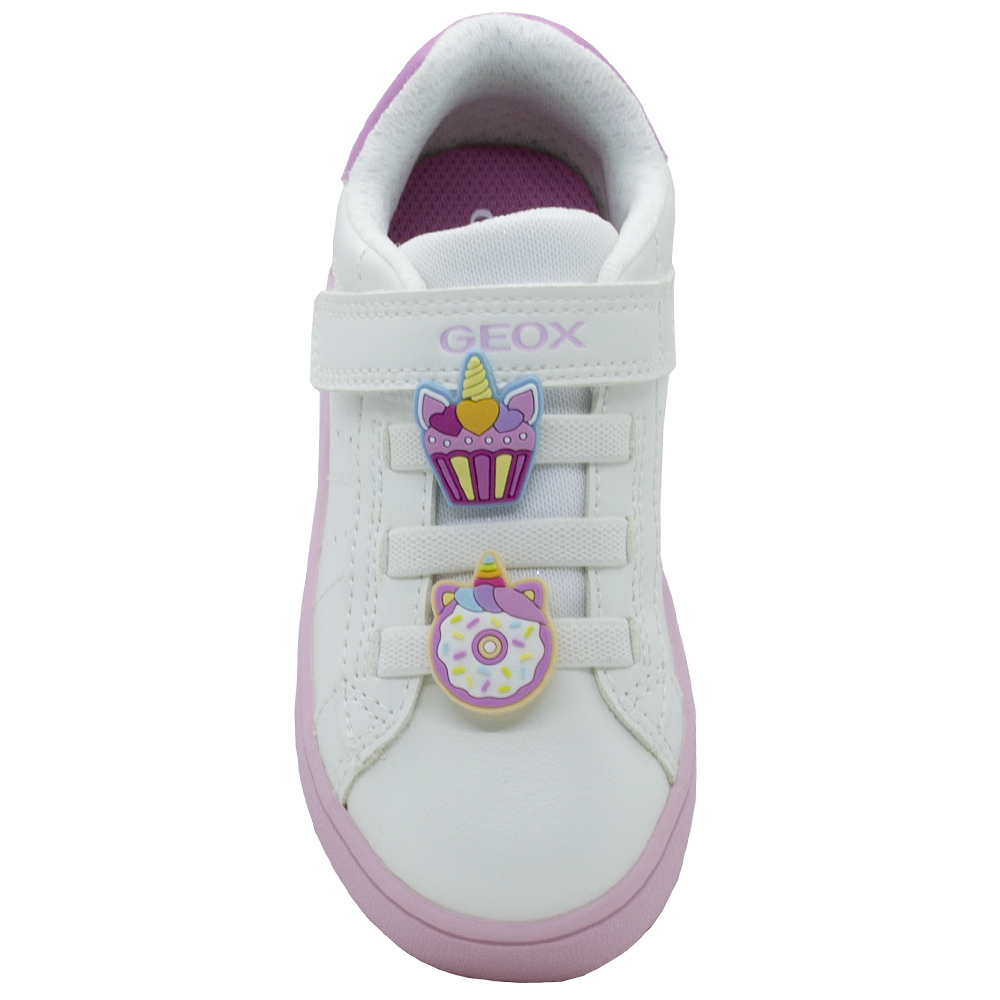 Sneakers Geox Λευκά με Charms J65LRF 000BC C1364 - Image 3